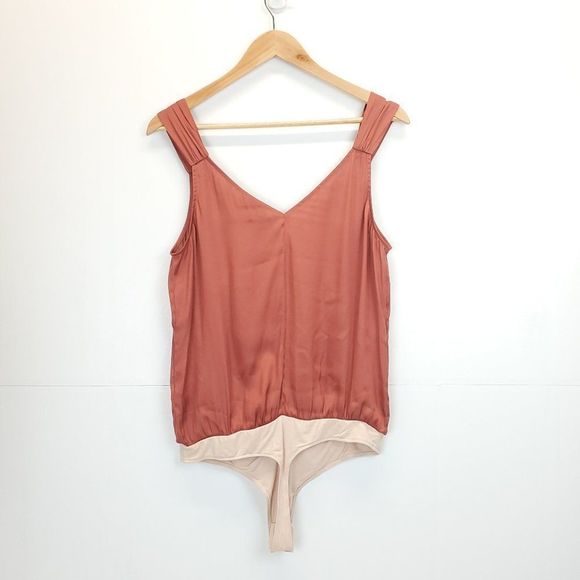 PAIGE Kessley Tank Bodysuit Muted Clay - Picture 5 of 11